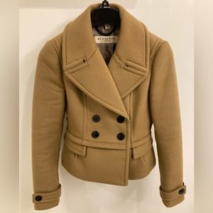 Burberry Cropped Pea Coat Size 4